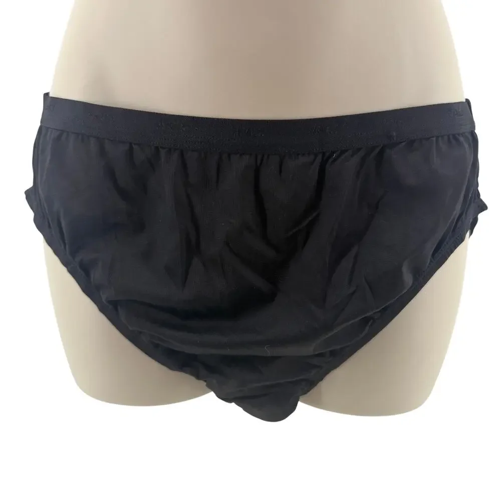 Bali Full Cut Fit Hi Cut 23271 Black Size 2XL/9